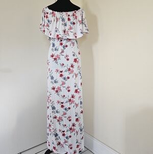 Floral Off the Shoulder Maxi Dress